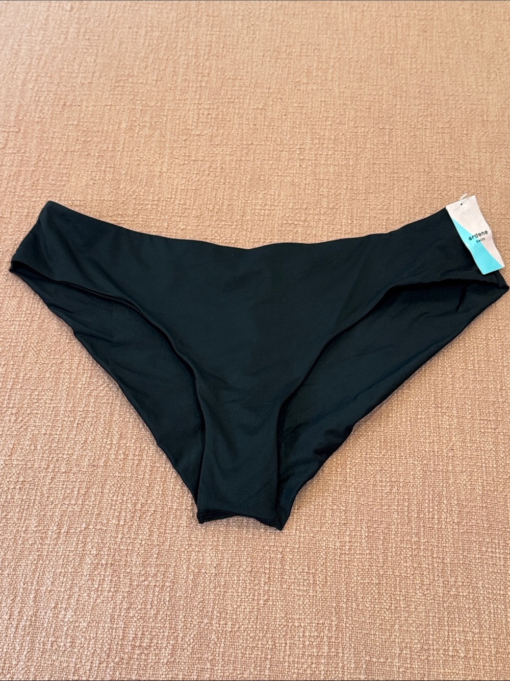 NWT high rise XL Black Women’s Bikini Bottoms W33 and stretchy